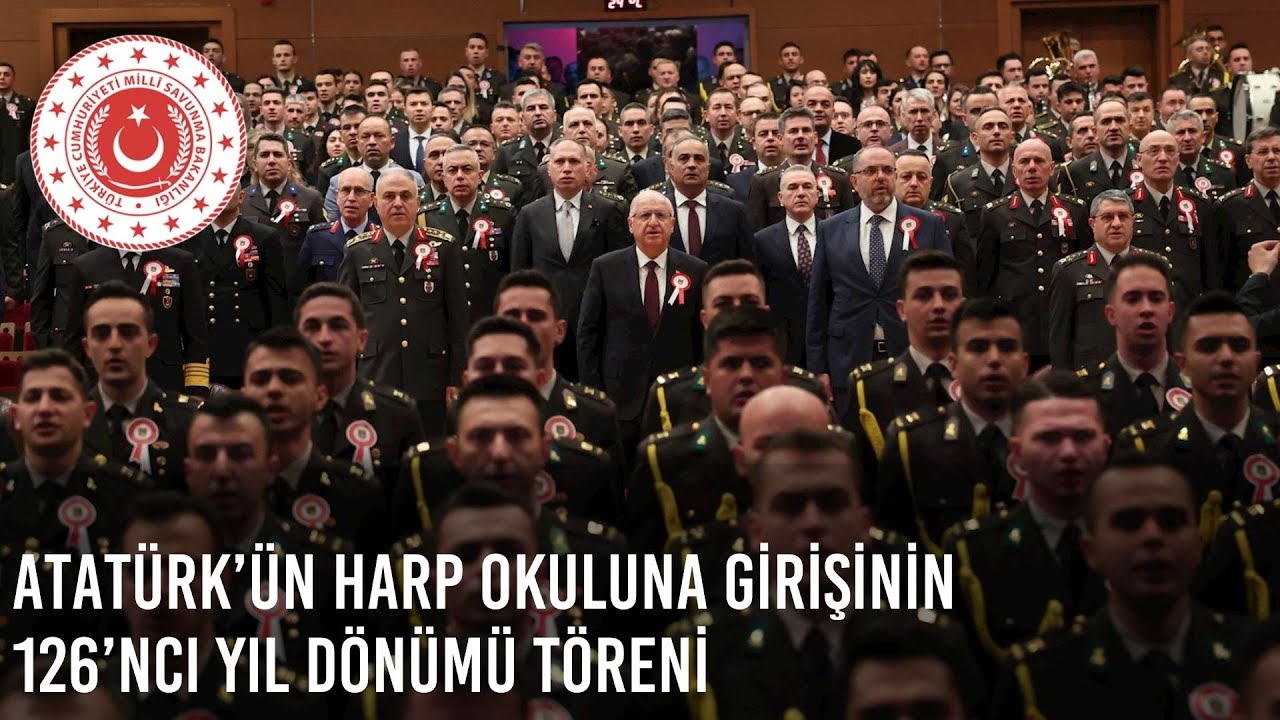 Atatürk’ün Harp Okuluna Girişinin 126’ncı Yıl Dönümü Dolayısıyla Kara Harp Okulunda Tören Düzenlendi