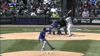2013/04/03 Santana's first Royals strikeout