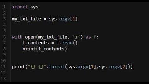 Python - Command Line Arguments | sys.argv