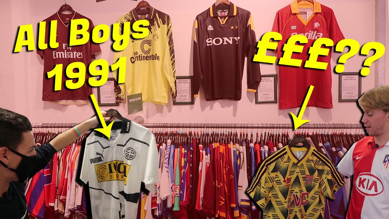 The BIGGEST FOOTBALL SHIRTS COLLECTION is in a LONDON STORE