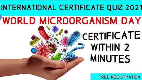 International Microorganism Day l Top 20 MCQs on Microbes with Free Certificate l Online Certificate