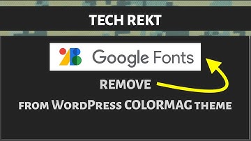 Remove Google Fonts from ColorMag Theme in WordPress | Web Hack | Code Hack | Life Hack | Sanityhack