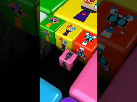 🟩🟨🟥Sprunki Pyramixed cubes 🔁 loop #satisfying