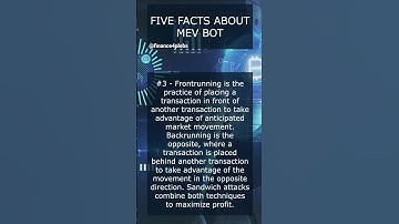 FIVE FACTS ABOUT MEV BOT [C] #jaredfromsubway #ethchain #crypto #eth #btc #defi #transparent #facts