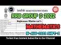 తెలుగులో వివరణ | RRB GROUP-D | PREVIOUS YEAR MATHS QUESTION PAPER EXPLANATION BY RAJ SIR | 18/8/2022