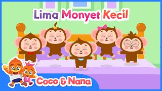 Lima Monyet Kecil | Lagu Anak Balita | Coco dan Nana
