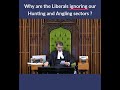 Why are the Liberals Ignoring our Hunting and Angling Sectors?