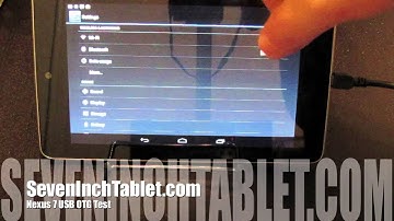 Nexus 7 USB OTG SD Card Test