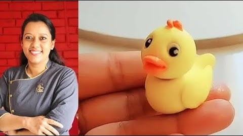 Fondant duck topper | duck topper tutorial | duck tutorial