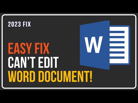 Can’t Edit Word Document | Remove Editing Restrictions On Microsoft Word | Unlock Word Document 2022