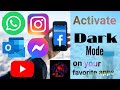 Dark Mode | Facebook | WhatsApp | Messenger | Instagram | YouTube | Outlook | #mdtechplus