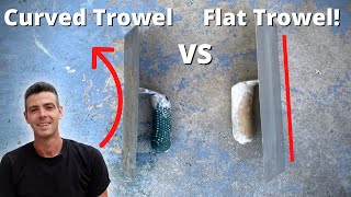Flat Trowel vs Curved Trowel (Drywall Trowels)
