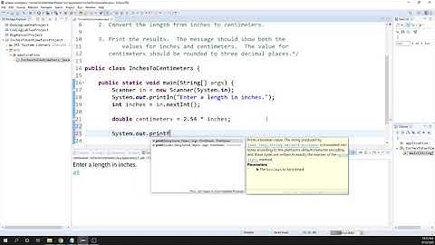Programming Example: Convert Inches to Centimeters