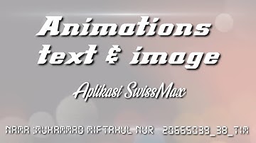 Animation text & image | Swiss max 4