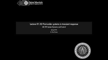 01.02 First-order systems in transient response