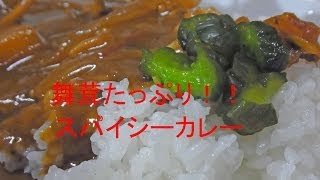 舞茸たっぷりスパイシーカレー（市販のルー利用）