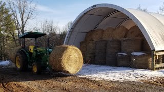 1st winter storm of 2024. Time to refill the barn with more hay. by Long Farms 1,037 views 4 months ago 8 minutes, 10 seconds