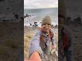 Climbing a sketchy cliff 