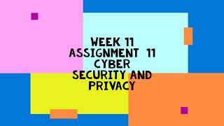 Cyber Security and Privacy WEEK 11 ASSIGNMENT 11 ANSWERS Solutions Quiz screenshot 5