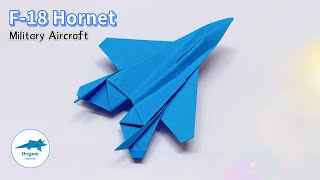 Epic Origami F-18 Super Hornet Easy Paper Plane Tutorial