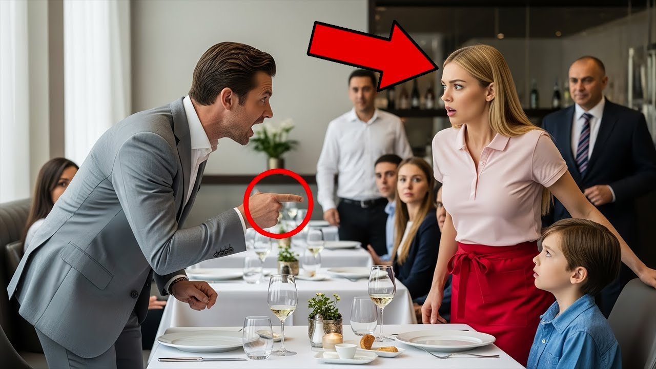 “Talk to My Deaf Son!” — The Billionaire Sneered… Until the Waitress Put Him in His Place