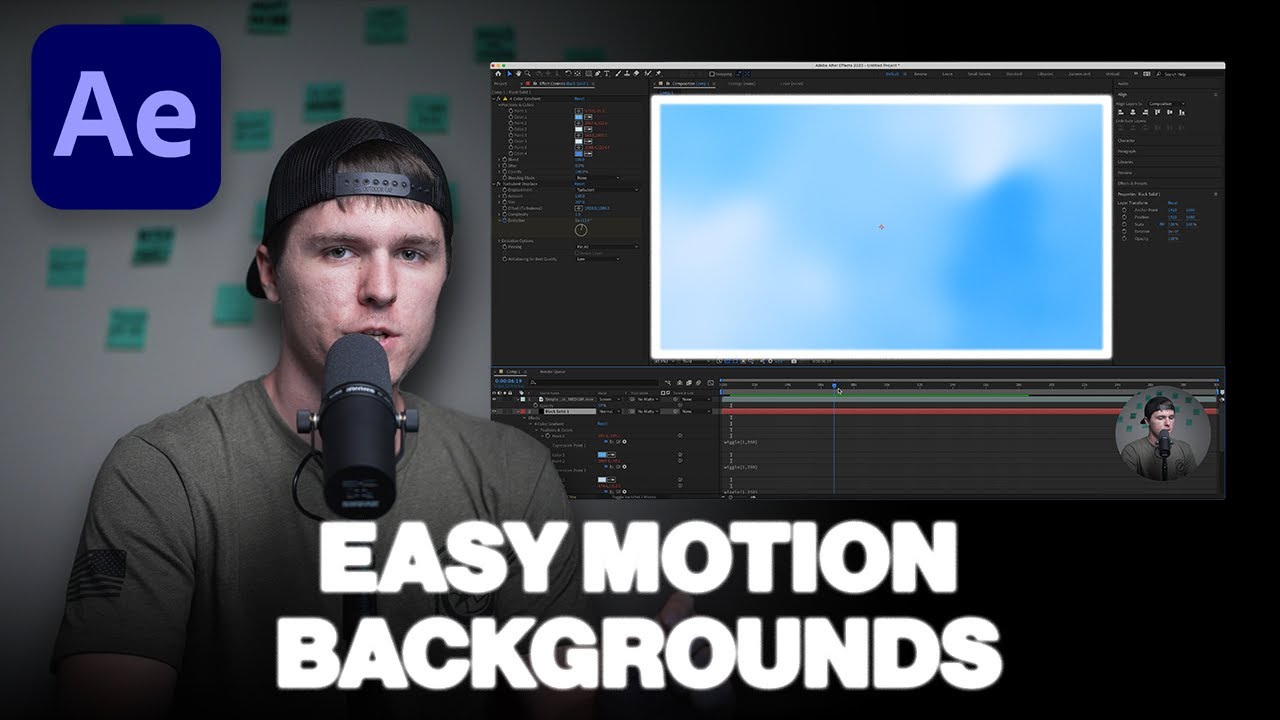 Easy Gradient Motion Backgrounds For Your Church in After Effects!