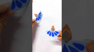 Diwali Easy Paper Diya 🪔 for kids || Diwali Craft ideas for Preschool || #kids #trending #shorts screenshot 4