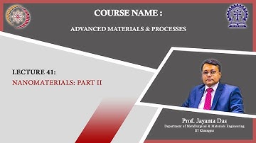 Lecture 41: Nanomaterials: Part II