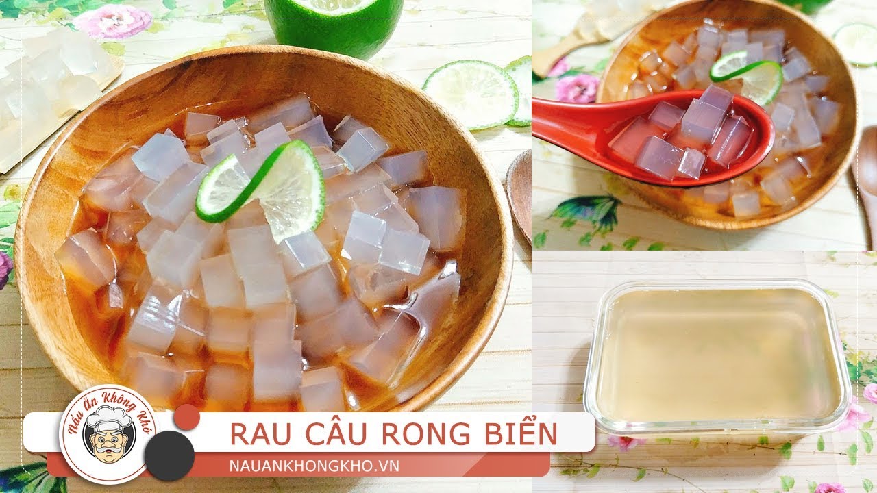 Cách làm THẠCH RAU CÂU RONG BIỂN ngọt mát - YouTube