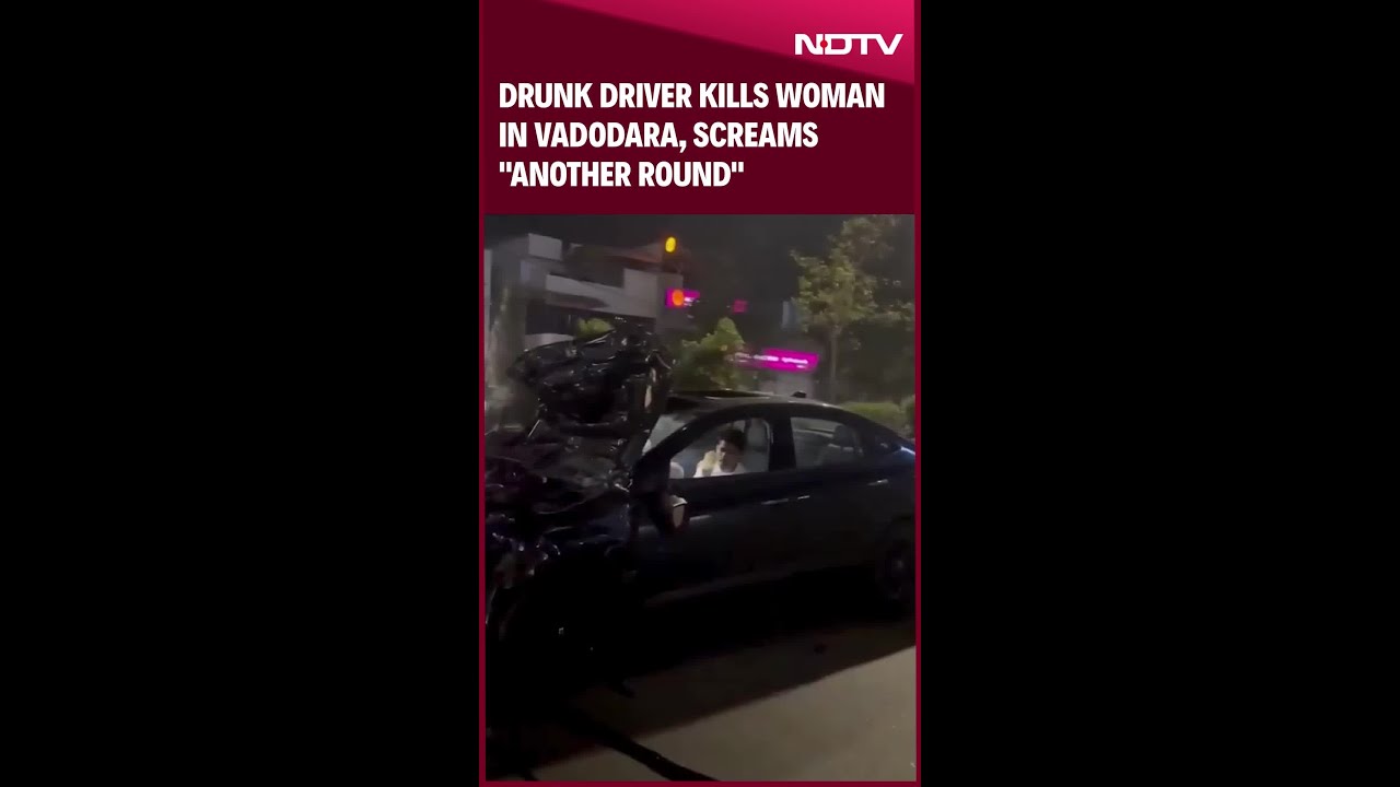 Gujarat Road Accident | On Camera, Drunk Driver Kills Woman In Vadodara, Screams 