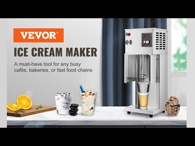 VEVOR 110V Frozen Yogurt Blending Machine 750W, Yogurt Milkshake Ice Cream  Mixing Machine 304 Stainless Steel Construction, Professional Commercial
