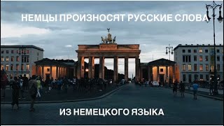 🇩🇪 Немцы произносят немецкие слова русского языка  🇷🇺