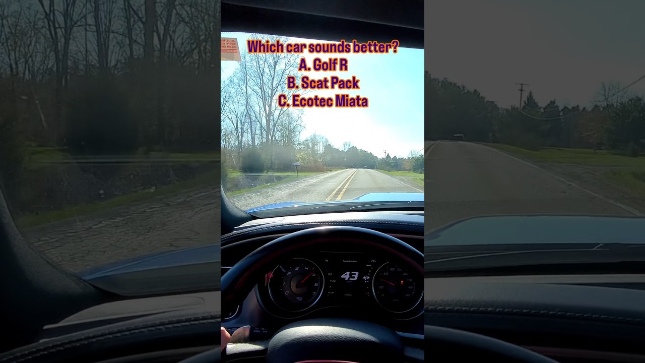 They are all fun in their own ways 😉 #scatpack #golfr #miata #ecotec