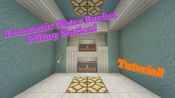 Minecraft Xbox/Playstation:  Automatic Water Bucket Filling Station! {Tutorial}