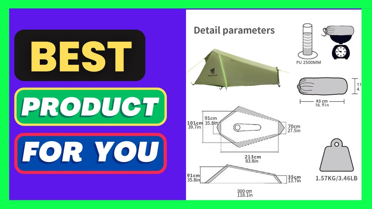 Outdoor Tent Double Layers Waterproof Single Person 3 Season