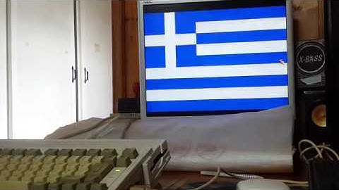 Amiga 600 - Online to a BBS