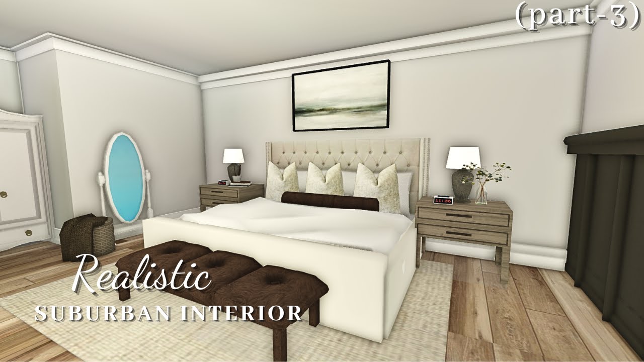 Bloxburg: Realistic Suburban Home Interior (part-3)| House Build ...