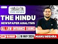 10 may the hindu analysis  the hindu newspaper today  current affairs with manu sir  clat 2025