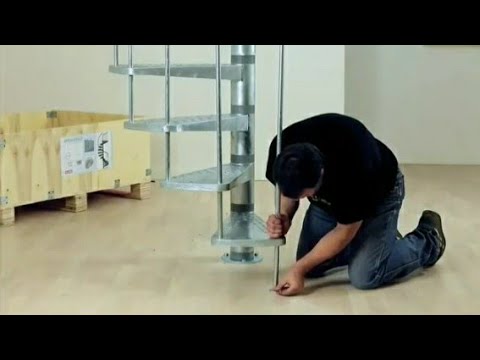 Video Cách Lắp Cầu Thang Sắt Xoắn Ốc Lắp Ghép - youtube