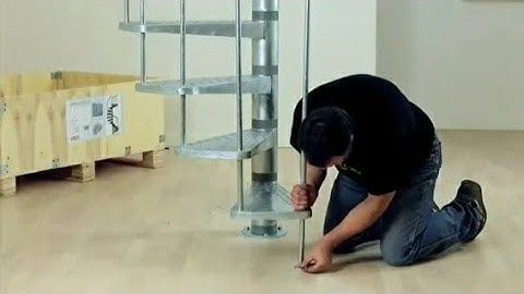 Cách Lắp Cầu Thang Sắt Xoắn Ốc Lắp Ghép