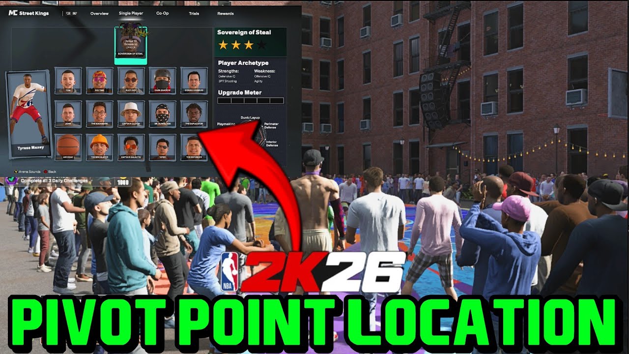 NBA 2K26 How to FIND PIVOT POINT STREET KINGS