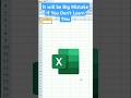 Excel Super Trick For Excel Users 😎||Advance Excel💯||#excel #shorts #computer #education