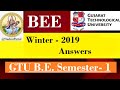 BEE Question paper with answers | BEE IMP | GTU BE 1st year | 3110005