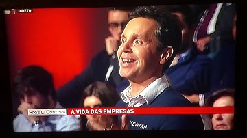 João Barros (CEO e fundador da Veniam) no Prós e Contras da RTP1 em 6/2/2018