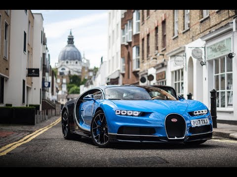 FIRST '17 plate Bugatti Chiron SOUNDS in London!