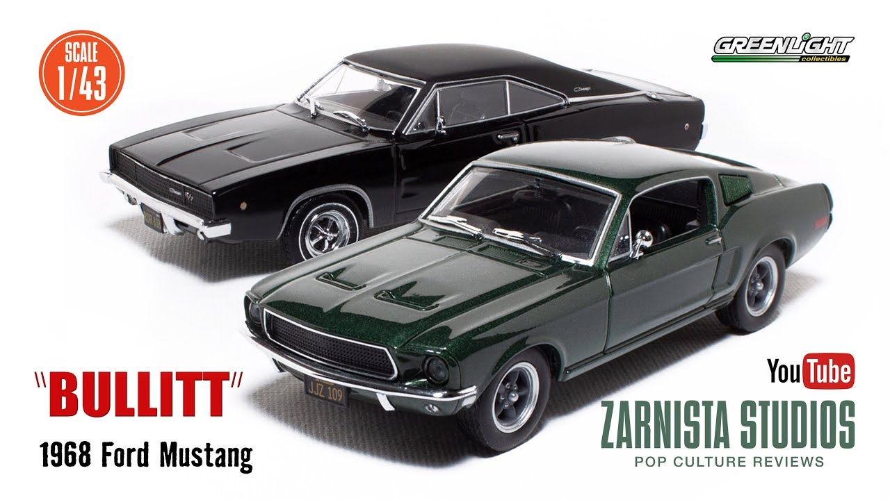 Greenlight Ford Mustang GT Steve McQueen aus dem Film Bullitt 1968 grün metallic 1:43 Greenlight Ford Mustang GT Steve McQueen aus dem Film Bullitt 1968 grün metallic 1:43