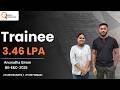 Placement Achievement | Trainee Role | 3.46 LPA Package