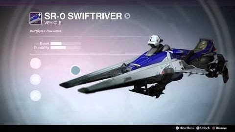 Destiny SR-1 SWIFTRIVER (upgraded SR-0 trick-sparrow)