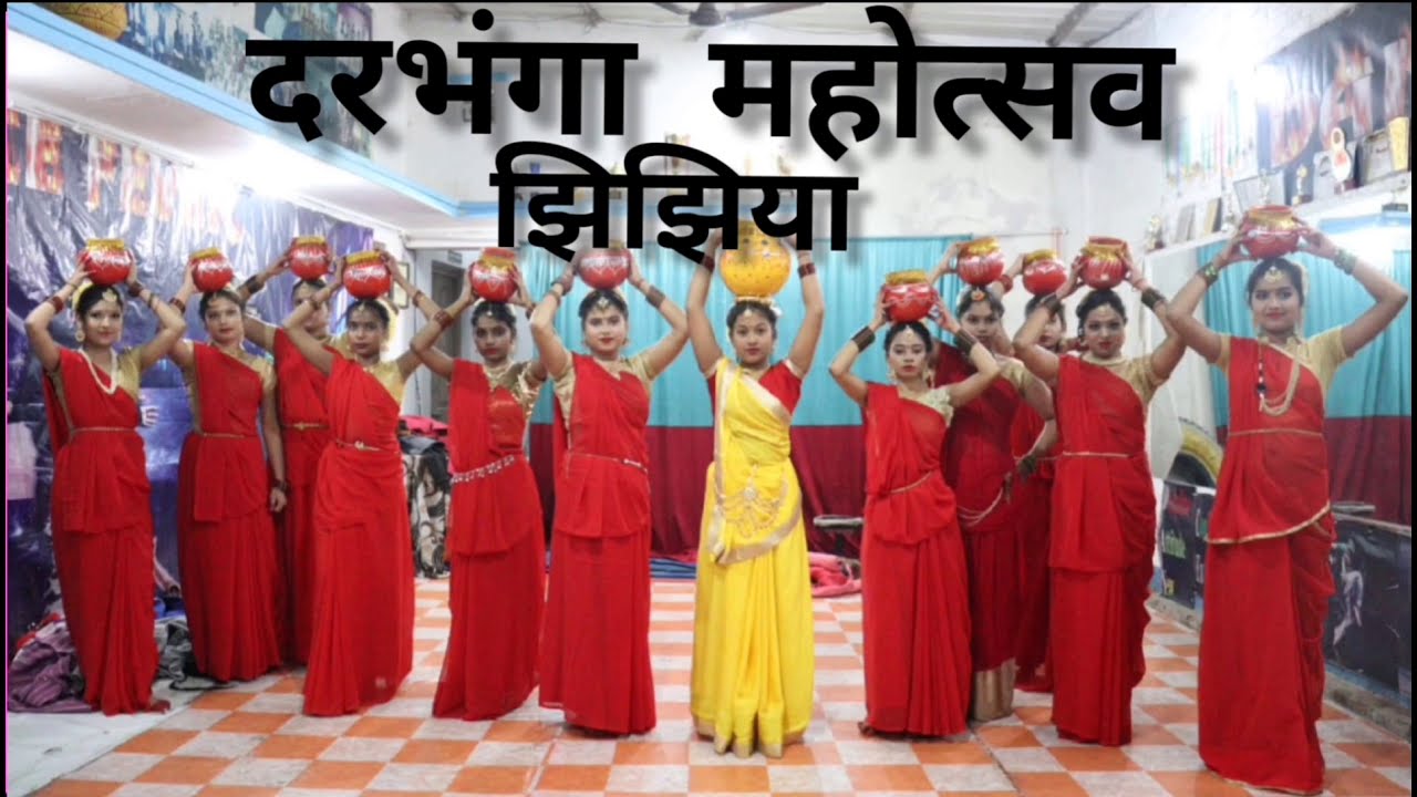 Jhijhiya Dance performance ||Jhijhiya Folk Dance of Mithila ( Ravi ...