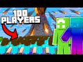 100 Players VS Minecraft's Deadliest Island